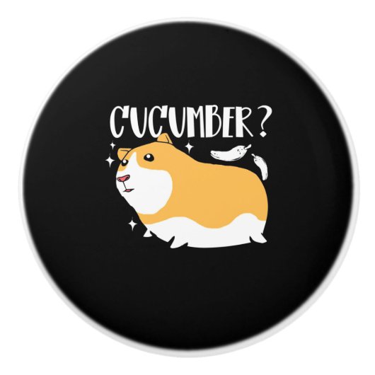 Guinea Pig Cucumber Keramikknauf (Vorderseite)