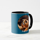 Guinea Pig Custom Pet Foto Ocean Blue Tasse (VorderseiteRechts)