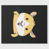 Guinea Pig | Cute Guinea Pig Yellow Lover Gifts Geschenkpapier (Flach)