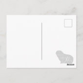 Guinea Pig Denken Sie an Sie Postkarte bearbeiten (Rückseite)