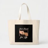 Guinea Pig die besten Lebensfreunde | Niedlicher H Jumbo Stoffbeutel (Vorne)