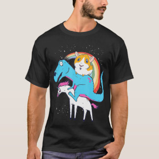 Guinea Pig Dinosaur Reiten Einhorn Kinder Männer R T-Shirt