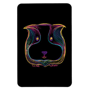 Guinea Pig Doodle Geschenk Frauen Mädchen Pet Cavy Magnet