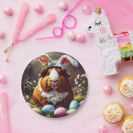 Guinea Pig Easter Pappteller (Party)