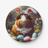 Guinea Pig Easter Pappteller (Vorderseite)