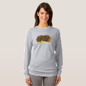 Guinea Pig Eating Celery Front Back Foto T-Shirt (Vorne ganz)