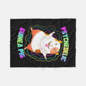 Guinea Pig EDM Party Fleecedecke (Vorderseite (Horizontal))