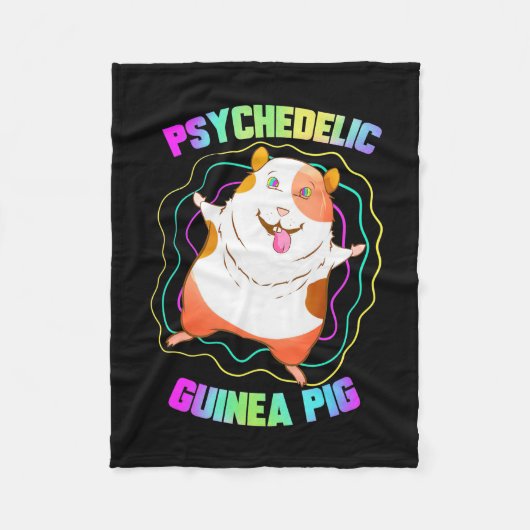 Guinea Pig EDM Party Fleecedecke (Vorderseite)