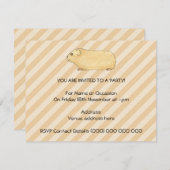 Guinea Pig. Einladung (Vorne/Hinten)