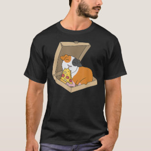 Guinea Pig essen Pizza Funny Pet T-Shirt