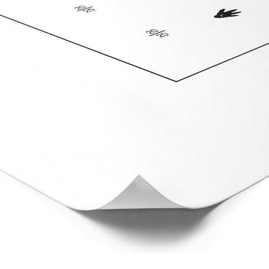 Guinea Pig Eye Chart Poster (Ecke)