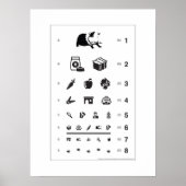 Guinea Pig Eye Chart Poster (Vorne)