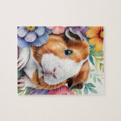 Guinea Pig Family Pet Portrait Puzzle (Horizontal)