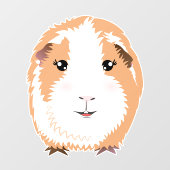 Guinea Pig Fensteraufkleber (Blatt)