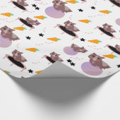 Guinea Pig Fitness Gym Funny Design Geschenkpapier (Ecke)