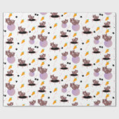 Guinea Pig Fitness Gym Funny Design Geschenkpapier (Flach)