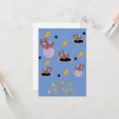 Guinea Pig Fitness Gym Funny Design Karte (Vorderseite/Rückseite Beispiel)