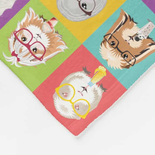 Guinea Pig Fleece Blanket (Ecke)