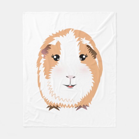 Guinea Pig Fleecedecke (Vorderseite)