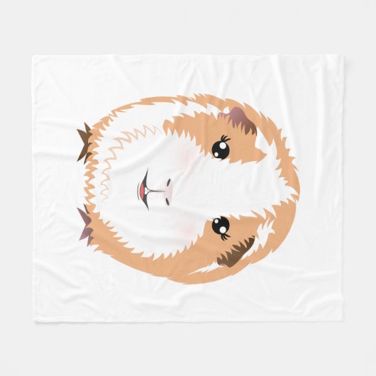 Guinea Pig Fleecedecke (Vorderseite (Horizontal))