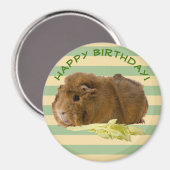 Guinea Pig Fotograph Happy Birthday Template Magnet (Vorderseite/Rückseite)