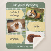 Guinea Pig Fotolage Personalisiert Sherpadecke (Vorderseite)
