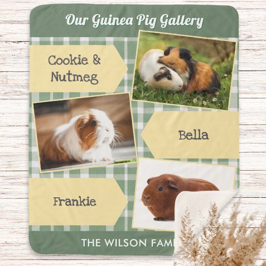 Guinea Pig Fotolage Personalisiert Sherpadecke