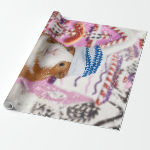 Guinea Pig  Frohe Weihnachts-Guinea Schweinefilet- Geschenkpapier