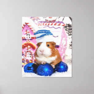 Guinea Pig  Frohe Weihnachts-Guinea Schweinefilet- Leinwanddruck