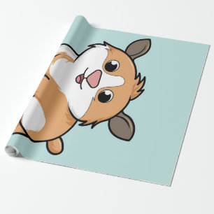 Guinea Pig   Funny Cartoon Guinea Schweinefilet Li Geschenkpapier