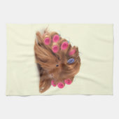 Guinea Pig | Funny Curly Guinea Pig Lover Geschenk Geschirrtuch (Horizontal)