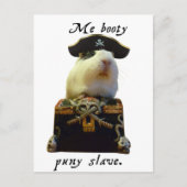 Guinea Pig Funny Pirate Postkarte (Vorderseite)