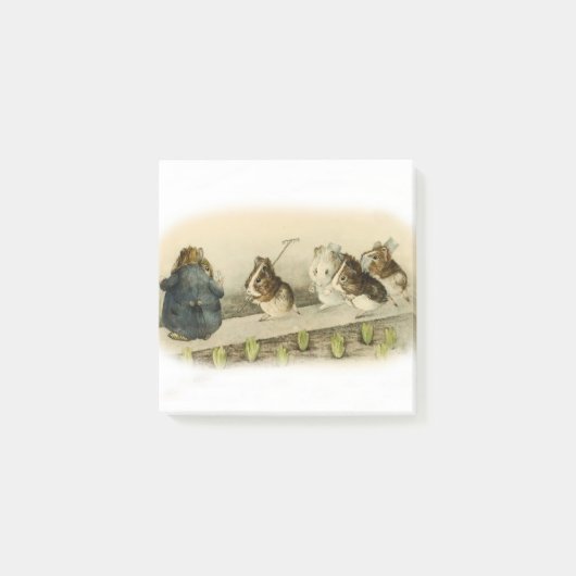 "Guinea Pig Garden" von Beatrix Potter Post-it Klebezettel (Vorderseite)