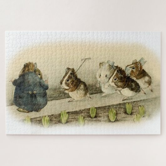 "Guinea Pig Garden" von Beatrix Potter Puzzle (Horizontal)