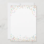 Guinea Pig Geburtstagsparty Einladung Confetti (Rückseite)