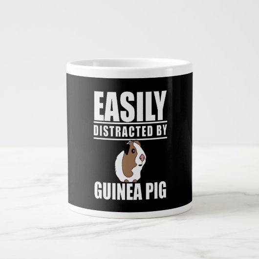 Guinea Pig Geschenk| Leicht durch Schweinefleisch  Jumbo-Tasse (Vorderseite)