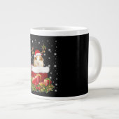 Guinea Pig Gift | Frohe Weihnachts-Guinea Pig Jumbo-Tasse (Vorderseite Rechts)