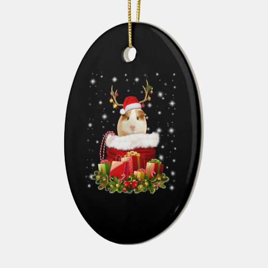 Guinea Pig Gift | Frohe Weihnachts-Guinea Pig Keramik Ornament (Links)