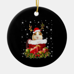 Guinea Pig Gift Frohe Weihnachts-Guinea Pig Keramik Ornament
