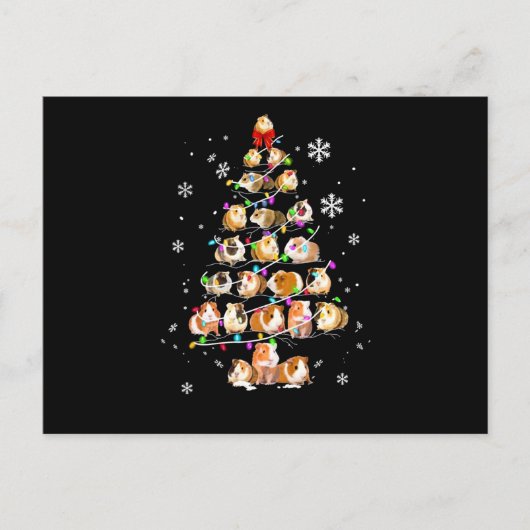 Guinea Pig Gift | Frohe Weihnachts-Guinea Pig Postkarte (Vorderseite)