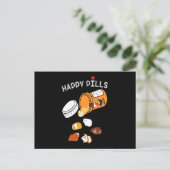 Guinea Pig Gift | Glückliche Pillen Guinea Schwein Postkarte (Stehend Vorderseite)