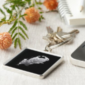 Guinea pig glittering keyring schlüsselanhänger (Seite)