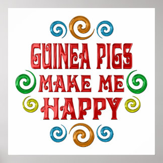 Guinea Pig Glück Poster