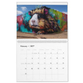 Guinea Pig Graffiti-Kalender Kalender (Feb 2027)