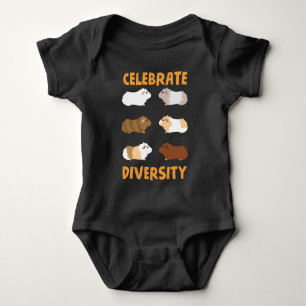 Guinea Pig Graphic Celebrate Diversity Niedlichen Baby Strampler
