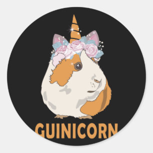 Guinea Pig Guinicorn Kleidungszubehör Runder Aufkleber