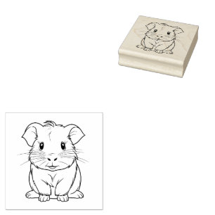 Guinea Pig Gummistempel
