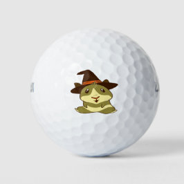 Guinea Pig Halloween Hexe Golfball