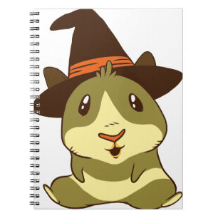Guinea Pig Halloween Hexe Notizblock