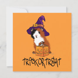 Guinea Pig Halloween Karte